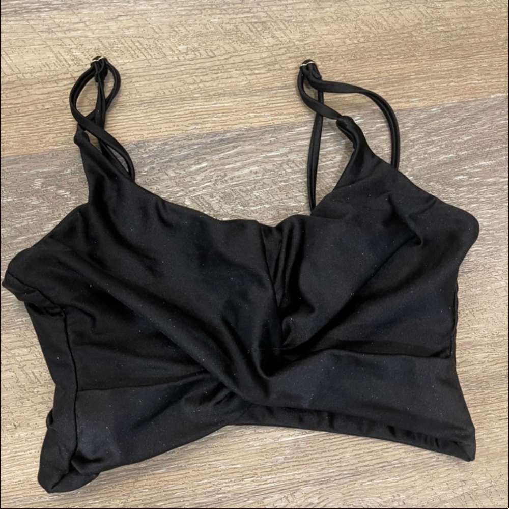 Beach Riot Glitter Cross Sports Bra